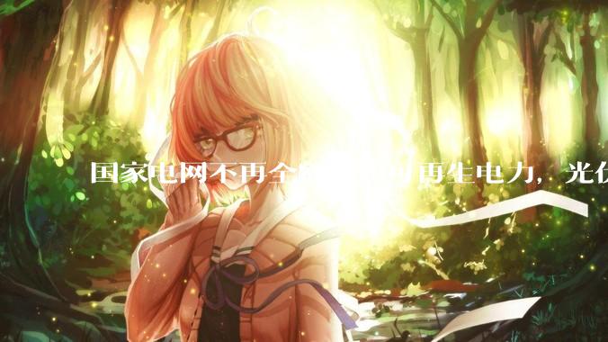 国家电网不再全额收购可再生电力，光伏怎么生存啊？