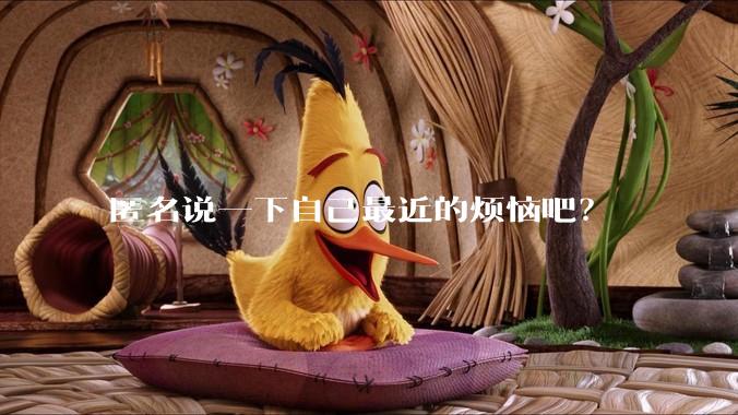 匿名说一下自己最近的烦恼吧？