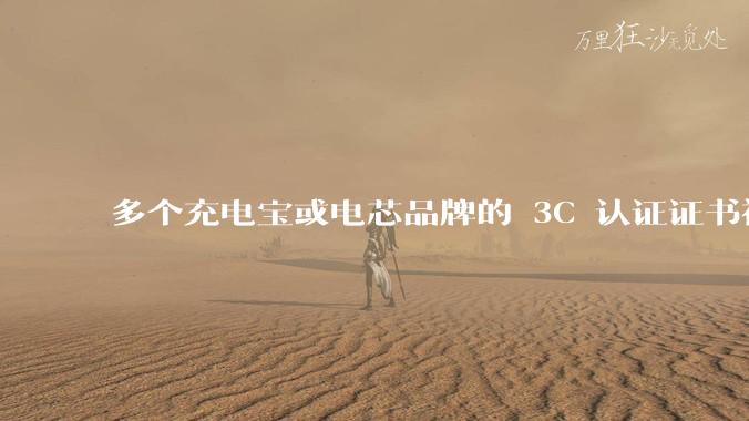 多个充电宝或电芯品牌的 3C 认证证书被暂停，涉及罗马仕、安克、绿联、倍思、安普瑞斯等，发生了什么？