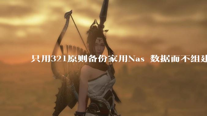 只用321原则备份家用Nas 数据而不组建raid阵列的人，不怕哪天备份全部同时损坏导致无法恢复吗？